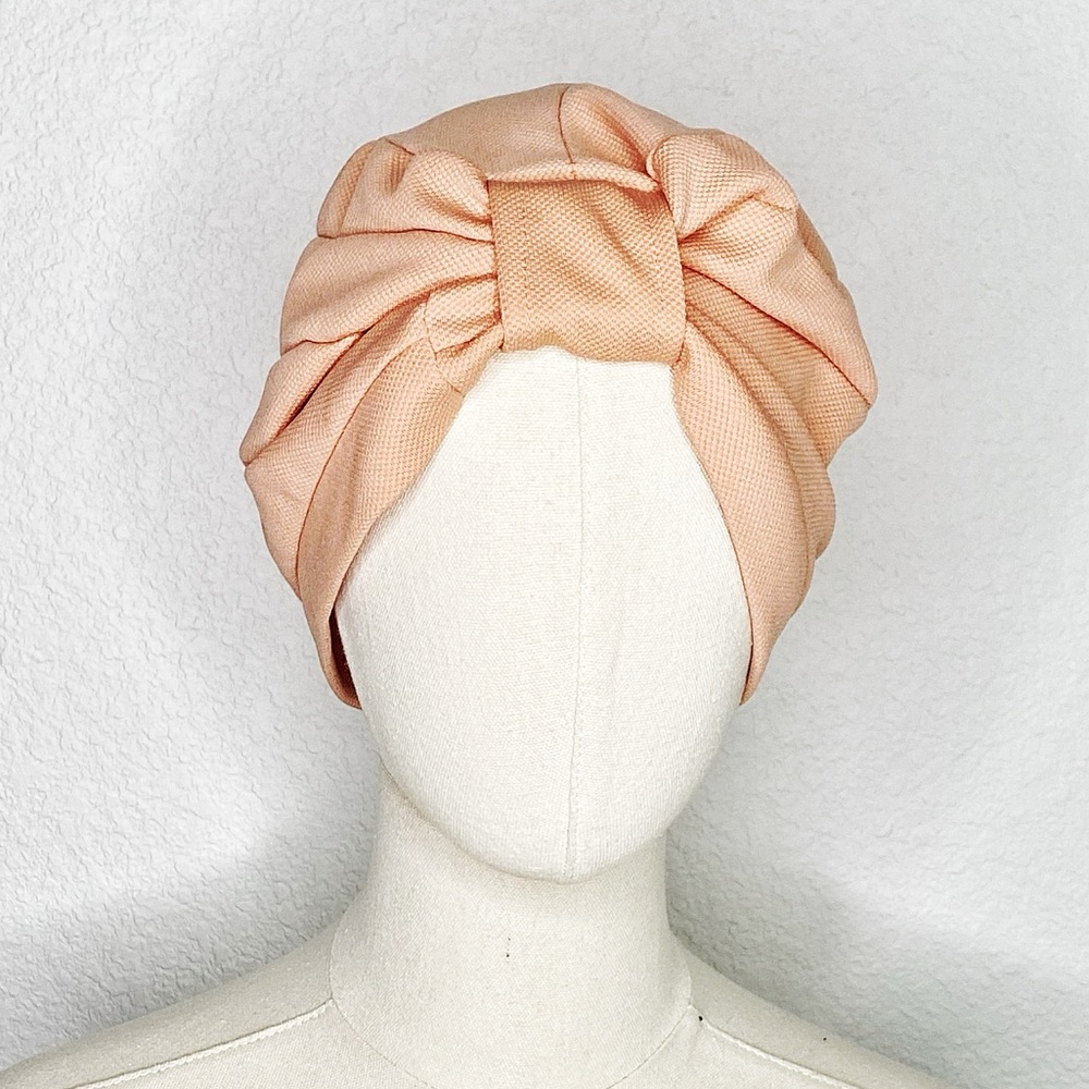 Elegant Peach Turban Headband